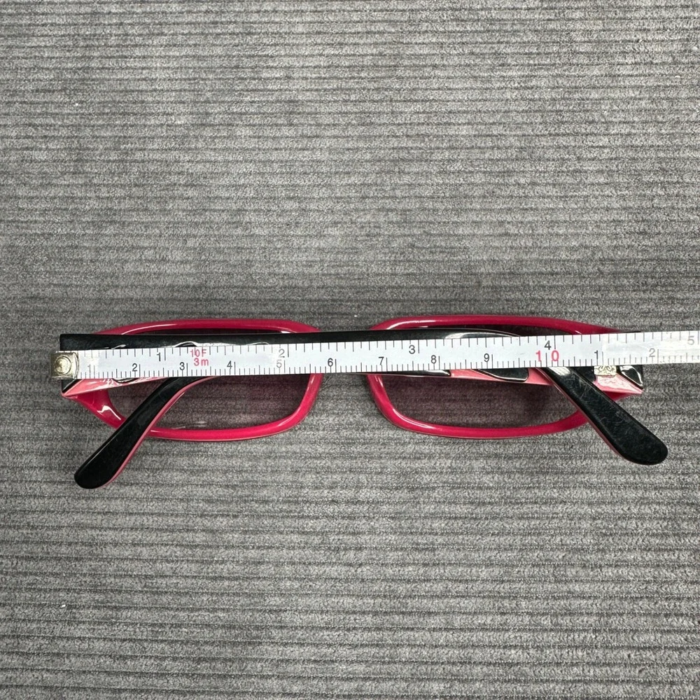 Kerastase Y2K Sunglasses Black Pink Rectangular Wave Temple K50033 C044 51-15